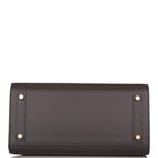 Hermes Graphite Veau Madame Sellier Birkin 30cm Gold Hardware