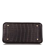 Hermes Birkin 30cm Black Matte Alligator Gold Hardware