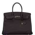 Hermes Birkin 35 Black Togo Palladium Hardware