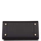 Hermes Birkin Sellier 25 Black Epsom Gold Hardware
