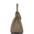 Hermes Kelly Retourne 28 Sauge Clemence Palladium Hardware