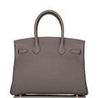 Hermes Birkin 30 Etain Togo Gold Hardware