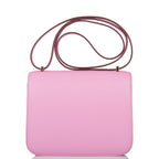 Hermes Mauve Sylvestre Epsom Mini Constance 18cm Permabrass Hardware