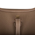 Hermes Evelyne TPM Etoupe Clemence Bag Gold Hardware