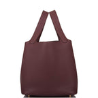 Hermes Bordeaux Maurice Picotin Lock 22cm Gold Hardware