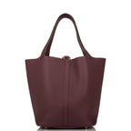 Hermes Bordeaux Maurice Picotin Lock 22cm Gold Hardware