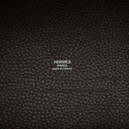 Hermes Black Clemence Picotin Lock 22cm Palladium Hardware