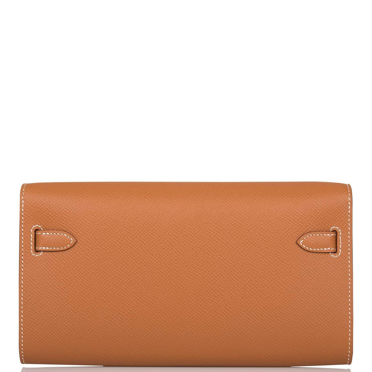 Hermes Gold Epsom Kelly Wallet To Go Palladium Hardware