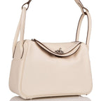 Hermes Lindy 26cm Nata Verso Swift Palladium Hardware