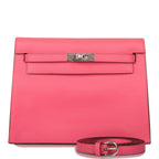 Hermes Rose Azalee Evercolor Kelly Danse Palladium Hardware
