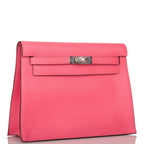 Hermes Rose Azalee Evercolor Kelly Danse Palladium Hardware