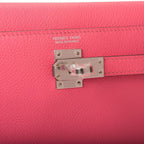 Hermes Rose Azalee Evercolor Kelly Danse Palladium Hardware