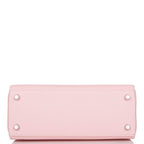 Hermes Rose Sakura Swift Retourne Kelly 25cm Palladium Hardware