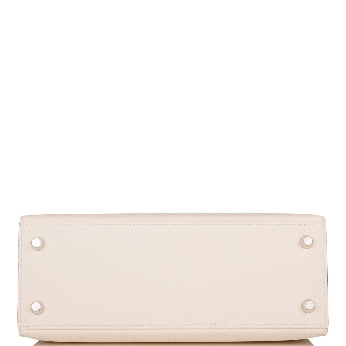 Hermes Kelly 25cm Epsom Sellier Tri-Color Nata, Jaune Poussin and Sesame Palladium Hardware