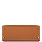 Hermes Kelly Sellier 28 Gold Epsom Gold Hardware