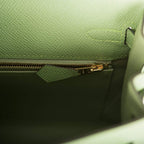 Hermes Vert Criquet Epsom Sellier Kelly 25cm Gold Hardware