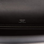 Hermes Kelly Sellier 28 Black Toile and Swift Sellier Palladium Hardware
