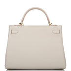 Hermes Kelly Retourne 32 Gris Perle Togo Gold Hardware