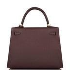 Hermes Kelly Sellier 25 Rouge Sellier Epsom Gold Hardware