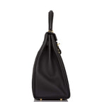 Hermes Black Togo Retourne Kelly 35cm Gold Hardware