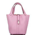 Hermes Picotin Lock 18 Mauve Sylvestre Clemence Palladium Hardware