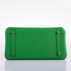 Hermes Birkin 25 Bambou (Bamboo) Green Togo with Gold Hardware - 2020, Y