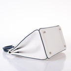 Hermes Birkin 30 HSS White & Blue Marine Epsom leather Palladium Hardware - 2011, O Square