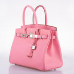 Hermes Birkin 30 Rose Confetti Epsom Palladium Hardware - 2021, Z