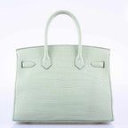 Hermes Birkin 30 Vert D'Eau Matte Alligator Palladium Hardware - 2019, D