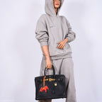 Hermes Birkin 35 Black Clemence Leather Gold Hardware - Square N