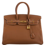 Hermes Birkin 35 Gold Togo Gold Hardware - Square O