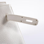 Hermes Birkin 35 White Clemence leather Palladium Hardware - N Square
