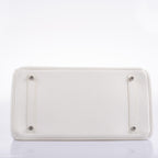 Hermes Birkin 35 White Clemence leather Palladium Hardware - N Square