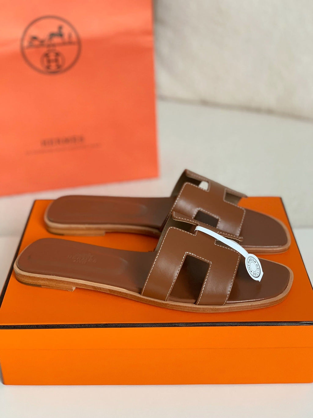 Hermès Gold Oran Women's Sandals