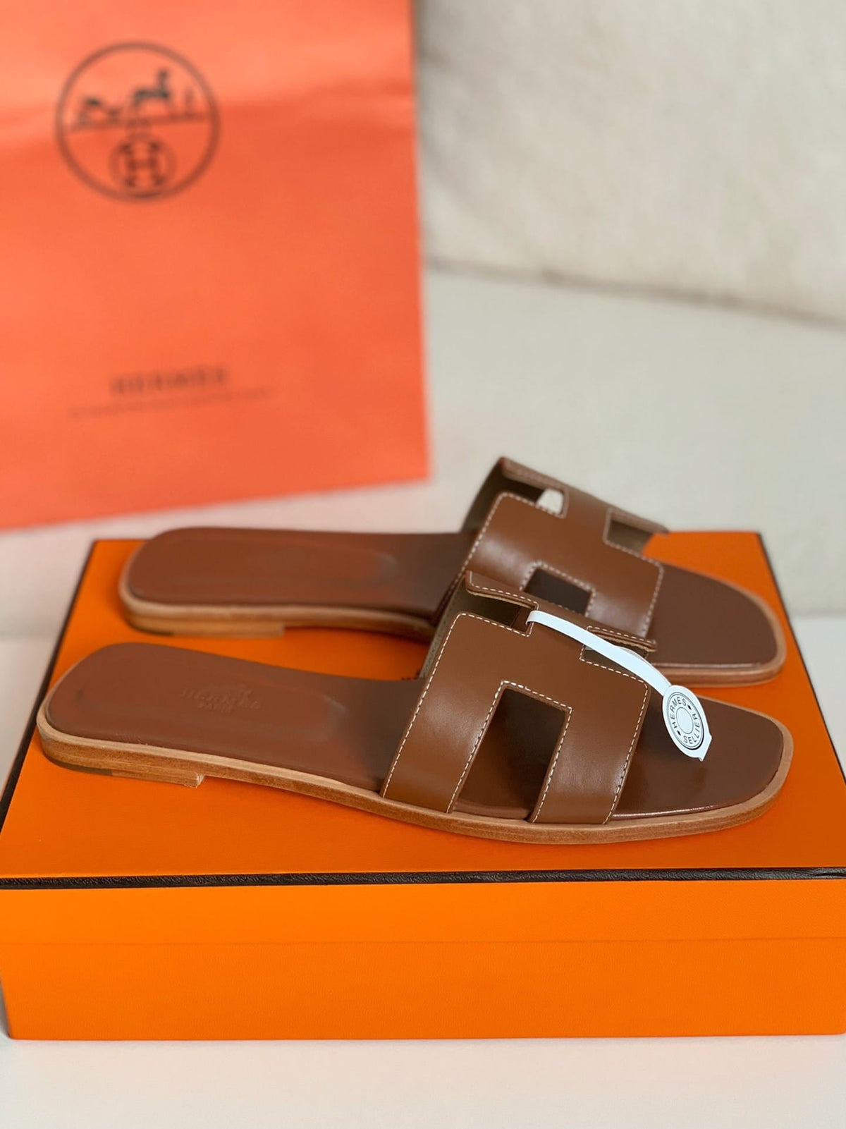 Hermès Gold Oran Women's Sandals