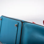Hermes HSS Birkin 30 Blue Aztec & Havane Chevre with Palladium Hardware - 2011, O Square