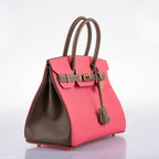 Hermes HSS Birkin 30 Rose Azalee & Etoupe Epsom with Permabrass Hardware - 2017, A