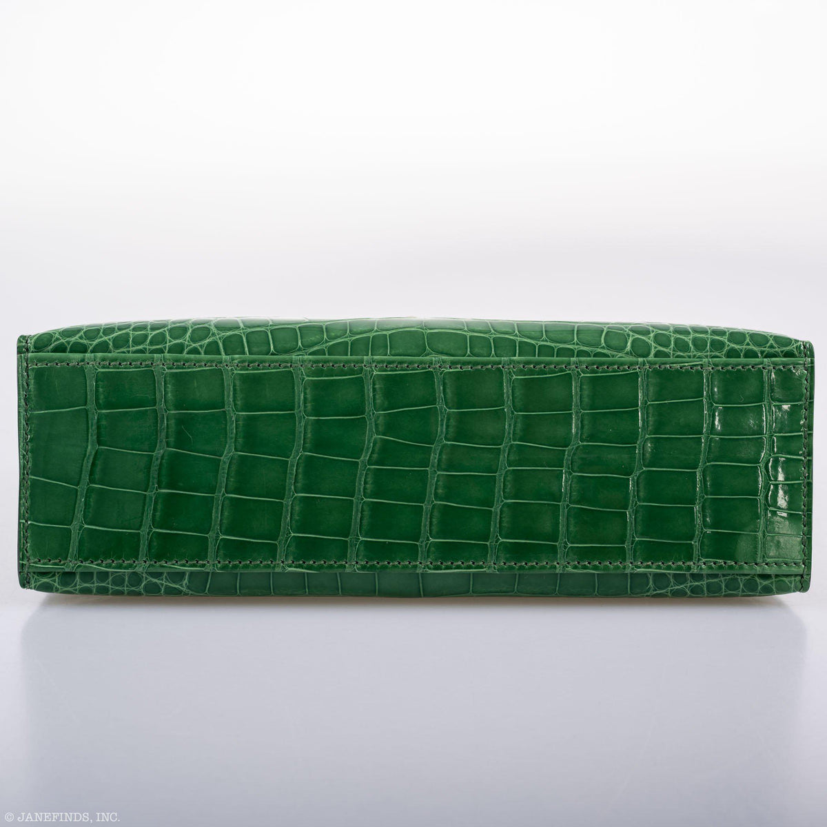Hermes JPG Kelly Pochette Cactus Alligator with Gold Hardware - 2017, A