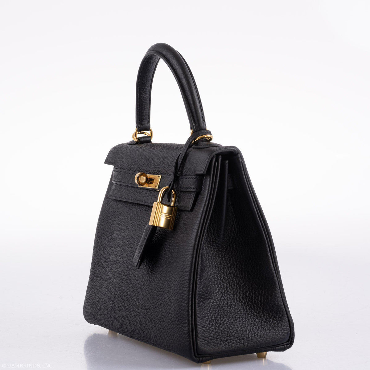 Hermes Kelly 25 Retourne Black Togo Gold Hardware - 2020, Y