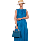 Hermes Kelly 25 Retourne Blue Colvert Togo Gold Hardware - 2016, X