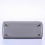 Hermes Kelly 25 Retourne Blue Glacier Togo Gold Hardware - 2016, X