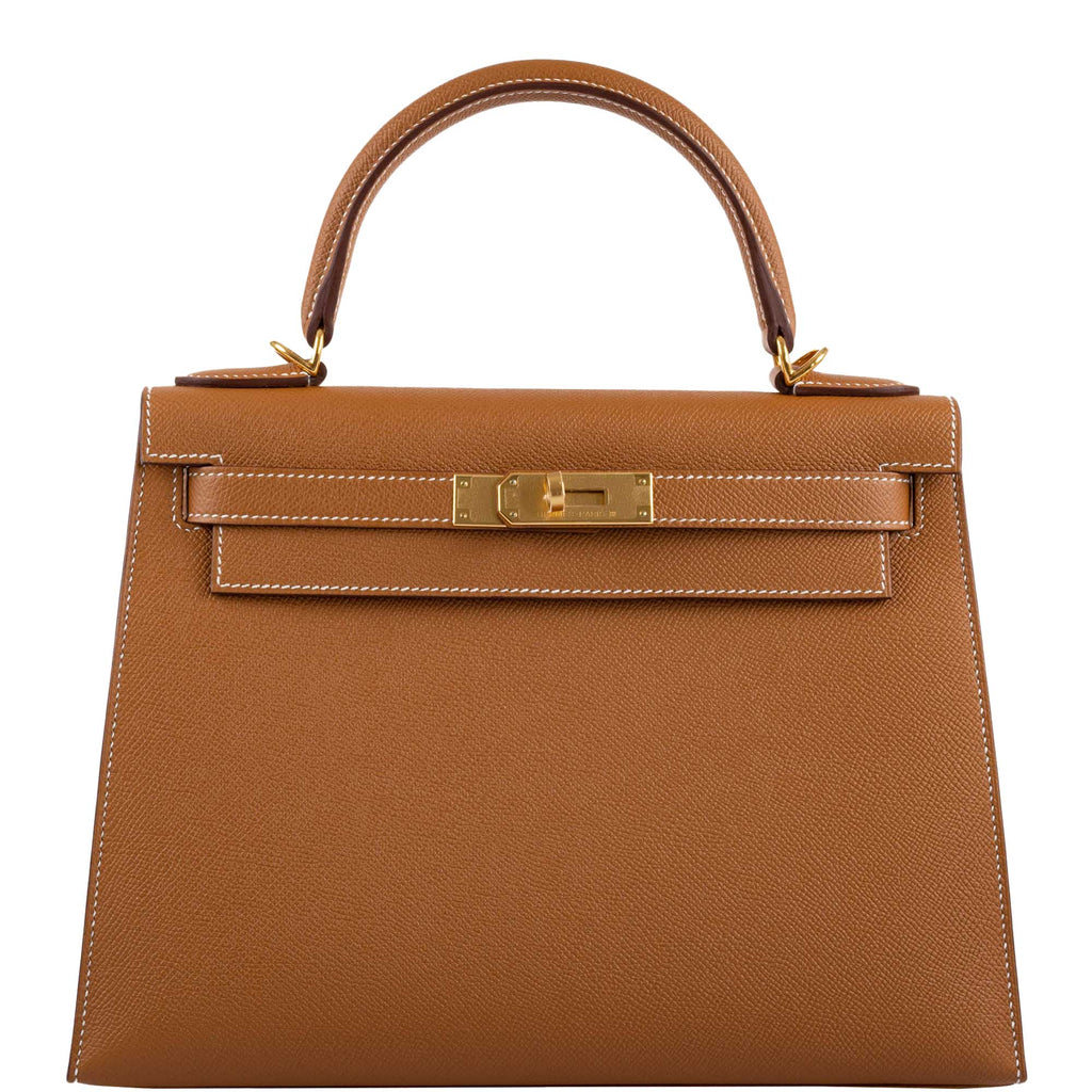 Hermes Kelly 28 Sellier Gold Epsom with Gold Hardware - 2020, Y