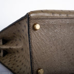 Hermes Kelly 28 Sellier Mousse Ostrich Gold Hardware - Circle W