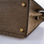 Hermes Kelly 28 Sellier Mousse Ostrich Gold Hardware - Circle W