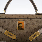Hermes Kelly 28 Sellier Mousse Ostrich Gold Hardware - Circle W