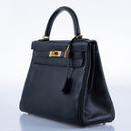 Hermes Kelly 32 Black Togo Gold Hardware - 2015, T