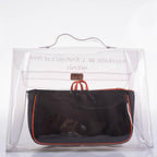 Hermes Kelly 40 Transparent Vinyl Beach Bag Souvenir De L’Exposition