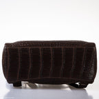 Hermes Kelly Ado 27 Matte Havane Nilo Crocodile with Palladium Hardware - 2001, E Square