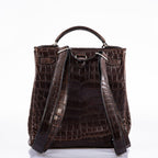 Hermes Kelly Ado 27 Matte Havane Nilo Crocodile with Palladium Hardware - 2001, E Square