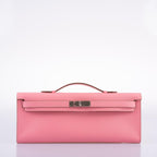 Hermes Kelly Cut Rose Confetti Epsom leather Palladium Hardware - 2015, T